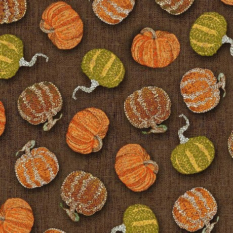 AUTUMN STITCHES - Pumpkin toss - Brown