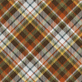 AUTUMN STITCHES - Diagonal Plaid - Brown