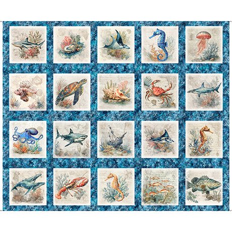 NAUTICUS - SEA CREATURES PICTURE PATCHES - OCEAN