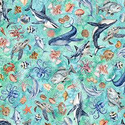 NAUTICUS - SEA CREATURES - TURQUOISE
