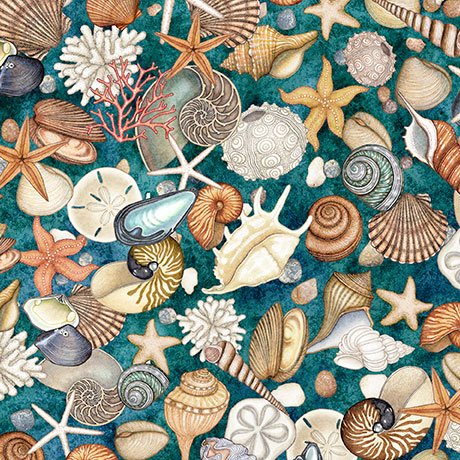 NAUTICUS - SHELLS - TEAL