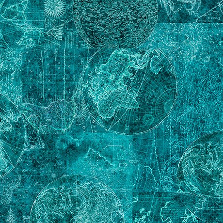 NAUTICUS - Map Tonal - Dk Turquoise