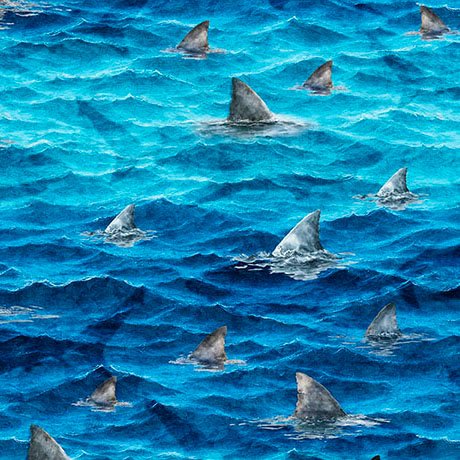 Into The Deep - Shark Fins - Ocean