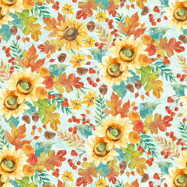 3322-11 Lt. Blue || Autumn Blessings