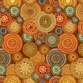 Rust Large Medallions/Crow-mazing