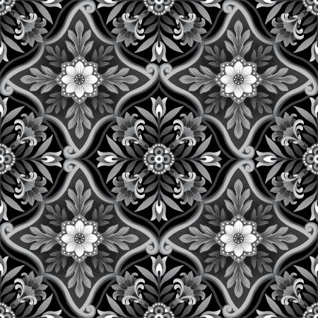 Scarlet's Treasure Black Foulard Tiles