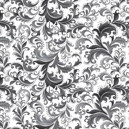 Scarlet's Treasure White Black Scrolls