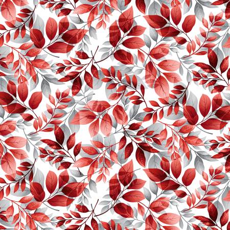 Scarlet's Treasure White Red Leaves
