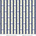 Wildflowers Blue Vine Stripe