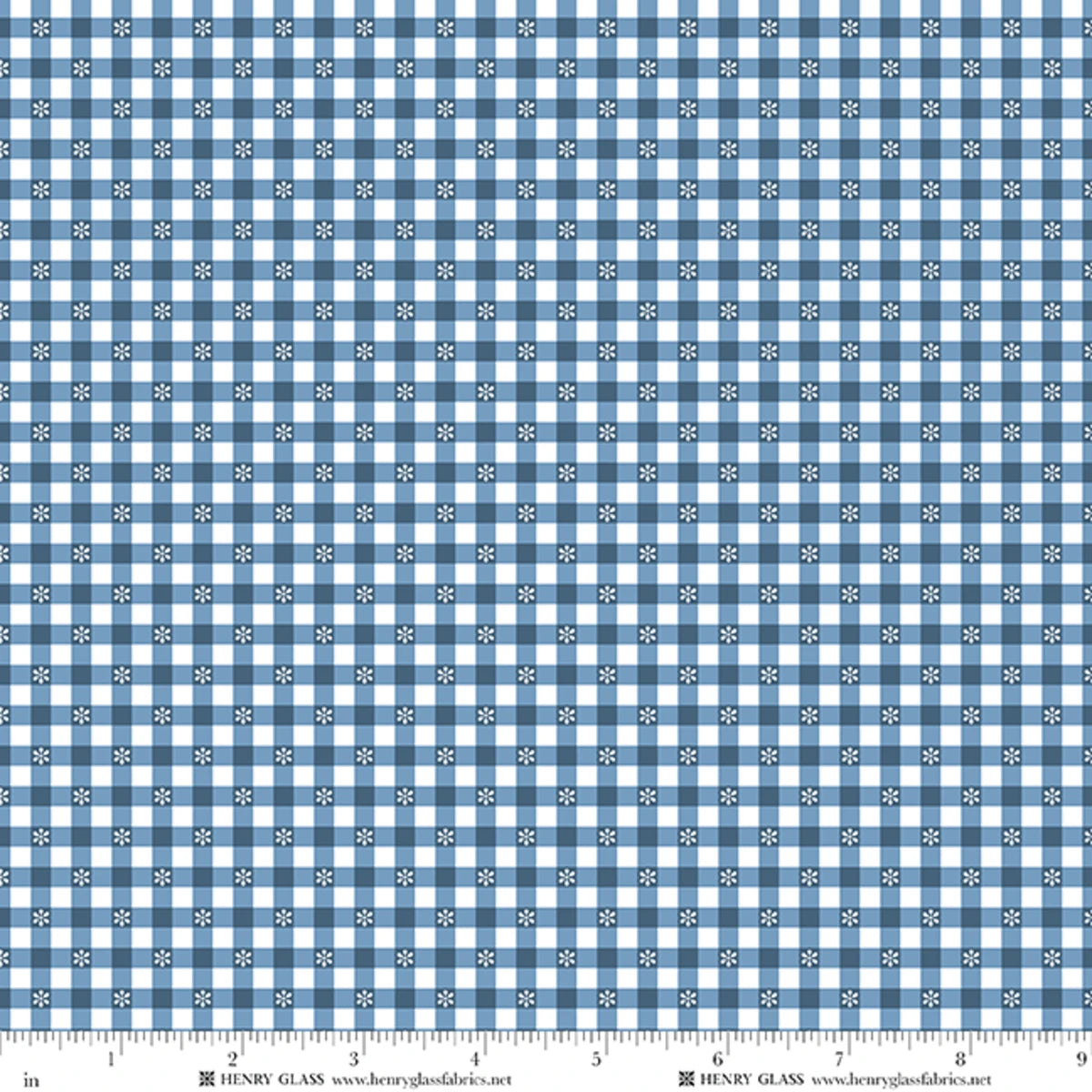 Wildflowers Blue Daisy Check