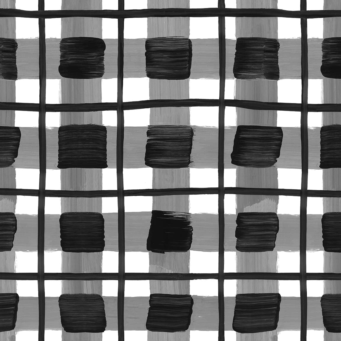 3821-01 Black/White || Overplaid