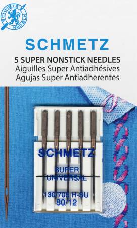 Schmetz Universal Super Nonstick 80/12 needles