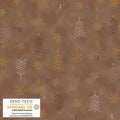 4590-301  Brown/Gold Christmas Trees