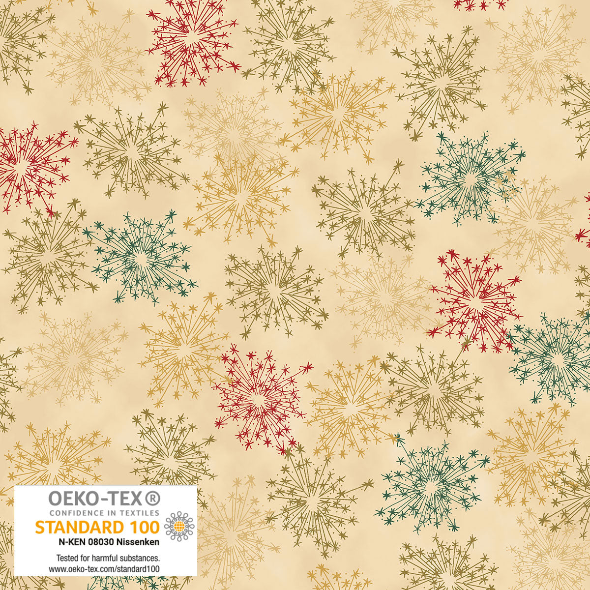 We Love Christmas 4591-205  BeigeGold