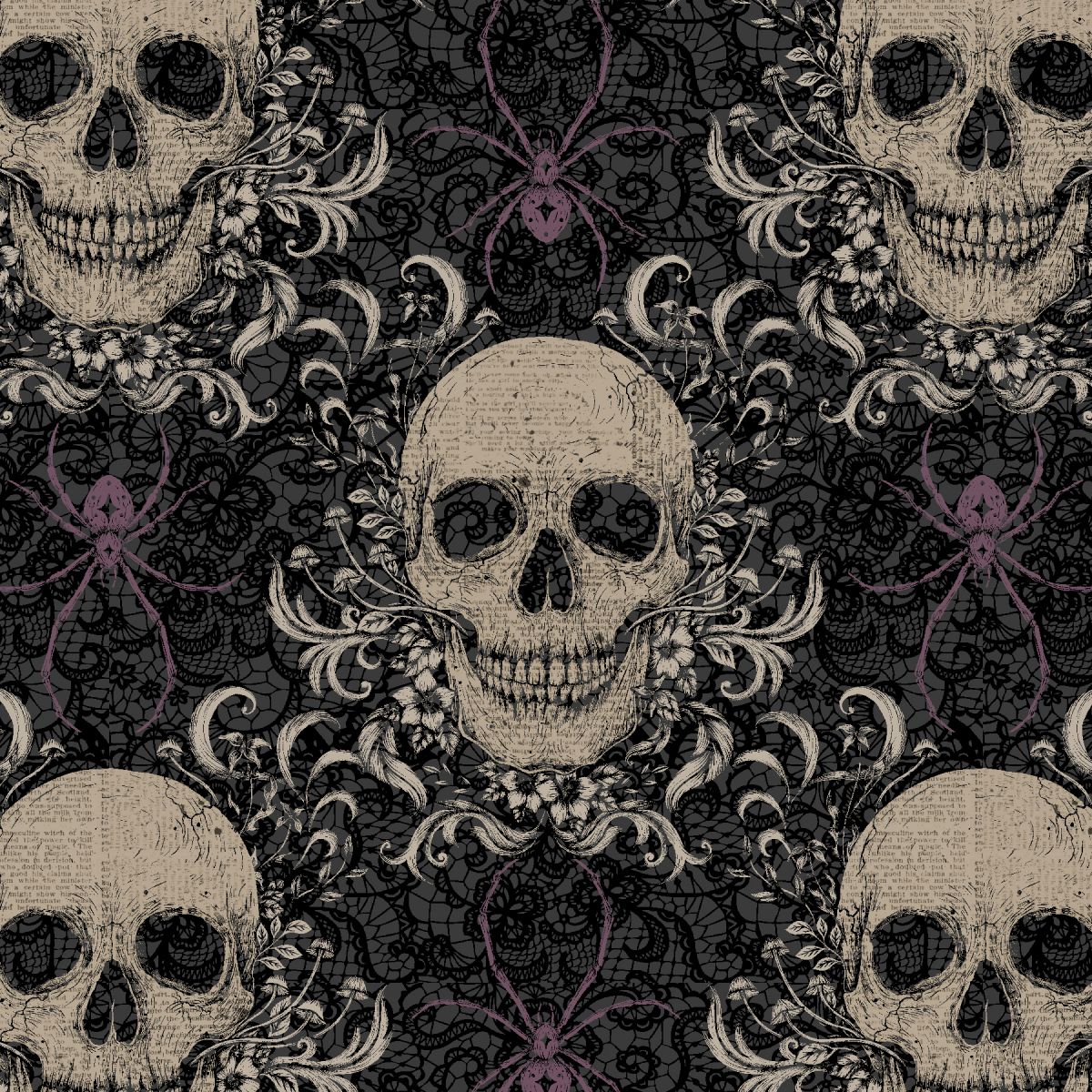 Darkly Enchanted 4794-98 Charcoal