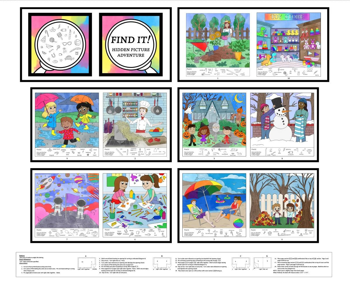 Little Library 4902BP-01 Multi Find It! Hidden Picture Adventure