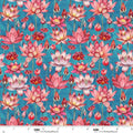 Botanic Symphony 4976-73 Teal Lotus