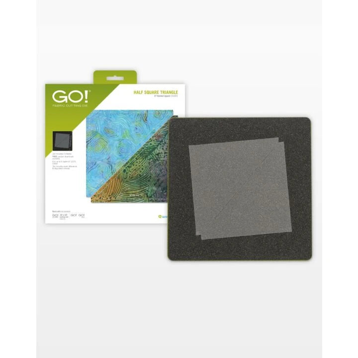 Accuquilt GO! Half Square Triangle-6" Finished Square die #55001