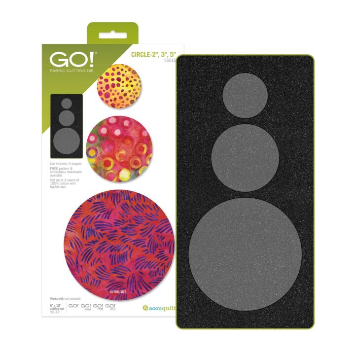 Accuquilt GO! Circle-2" 3" 5" Die #55012