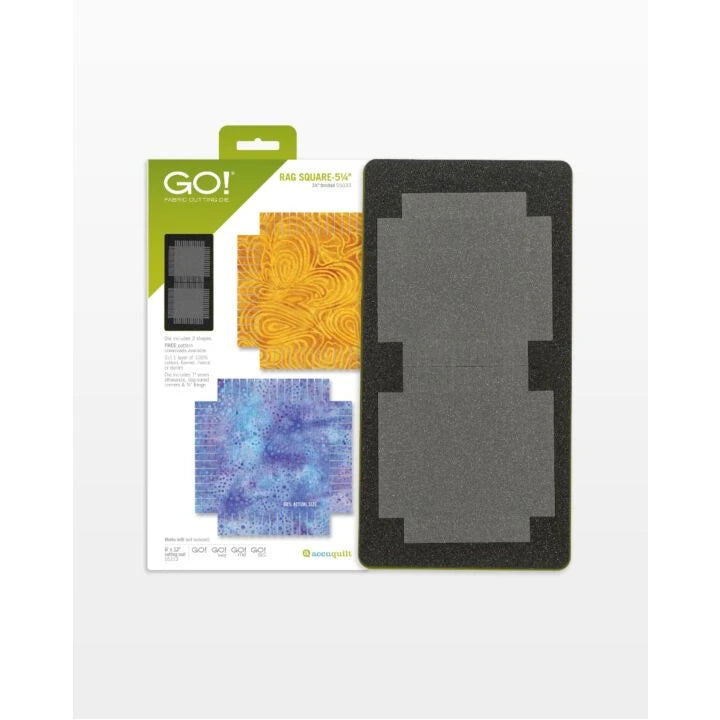 Accuquilt GO! Rag Square - 5 1/4" Die #55033