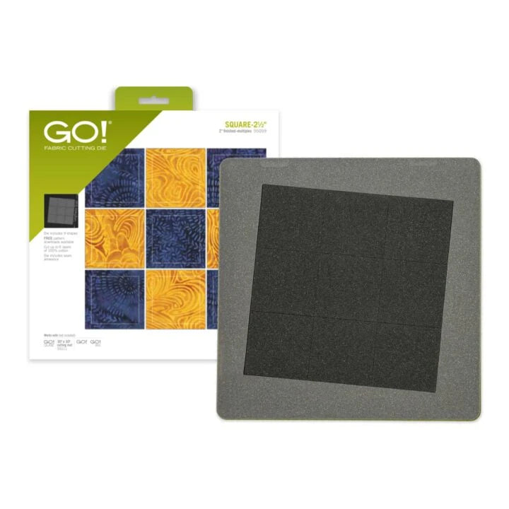Accuquilt GO! Square-2 1/2" (2" Finished) Multiples Die #55059