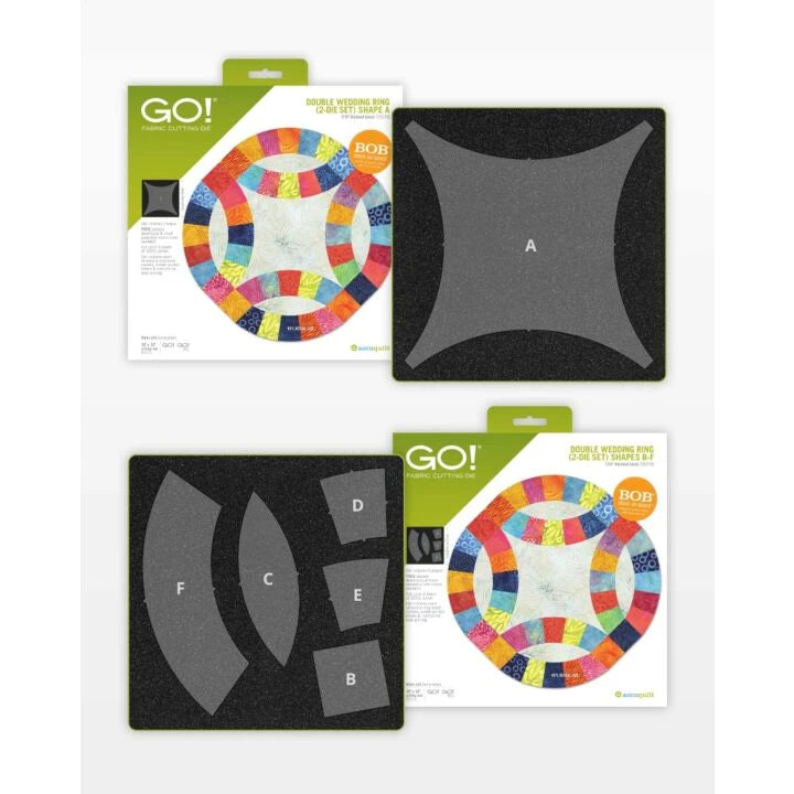 Accuquilt GO! Double Wedding Ring-(11 1/2" Finished) (2-Die Set) #55078