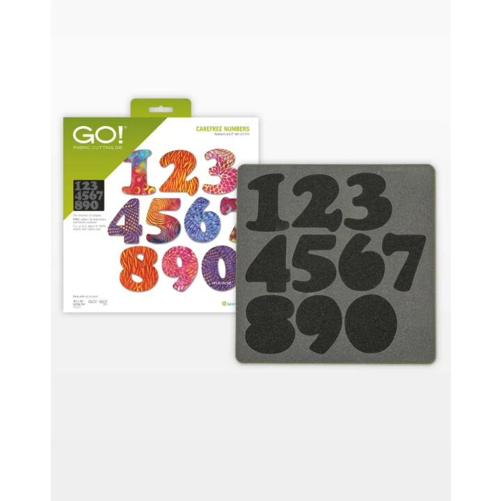 Accuquilt GO! Carefree 3" Numbers #55099
