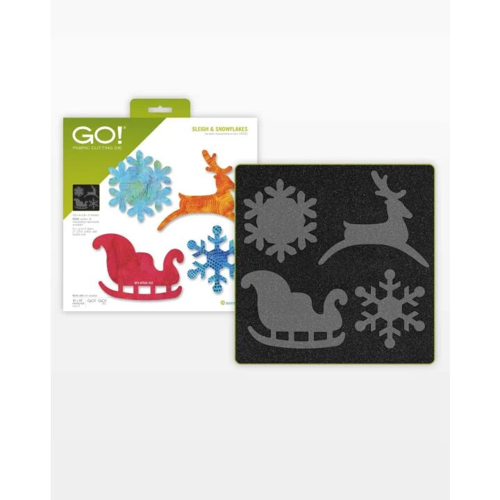 Accuquilt GO! Sleigh & Snowflakes Die #55322