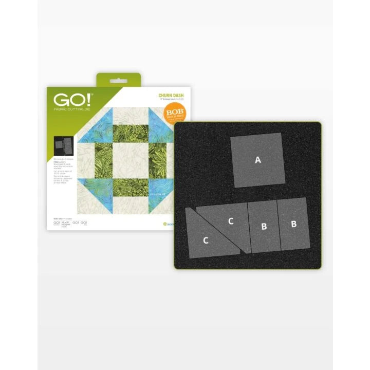 Accuquilt GO! Churn Dash-9" Finished Die #55339