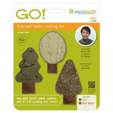 Accuquilt GO! Trees by Reiko Kato Die