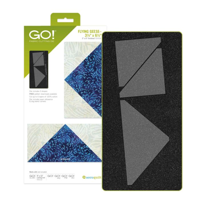 Accuquilt GO! Flying Geese-3 1/2" x 6 1/2" #55456