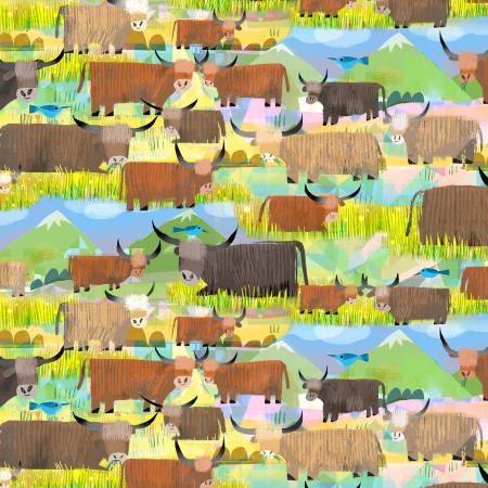 Grasslands Highland Cows 55457D-3