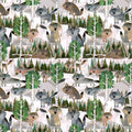 White Forest Wild Wolves 55458D-4