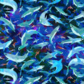 Midnight Blue Stealthy Sharks 55462D-2