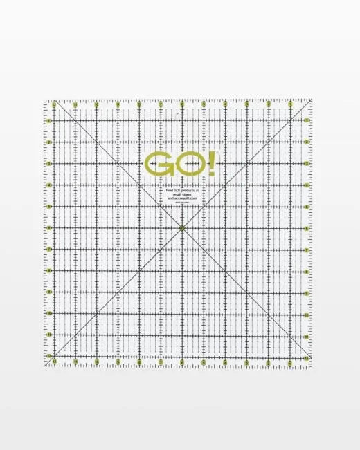 Accuquilt GO! Quilting Ruler - 12.5in x 12.5in