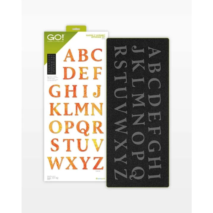 Accuquilt GO! Classic 2" Alphabet Uppercase Set Die #55559