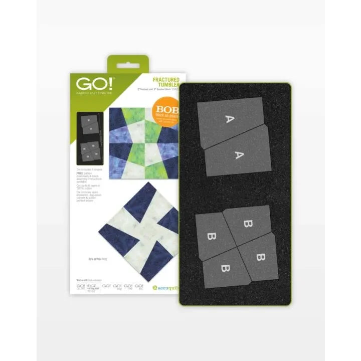 Accuquilt GO! Fractured Tumbler-3" Finished Die