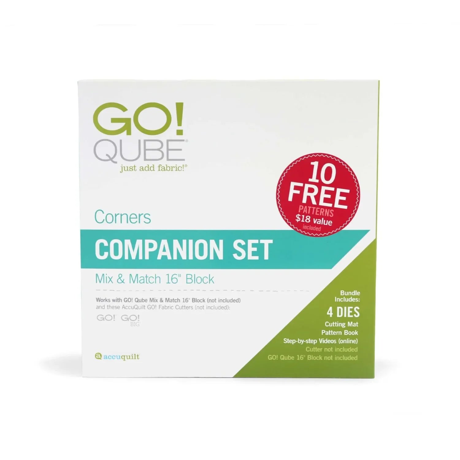 Accuquilt GO! Qube 16" Companion Set-Corners