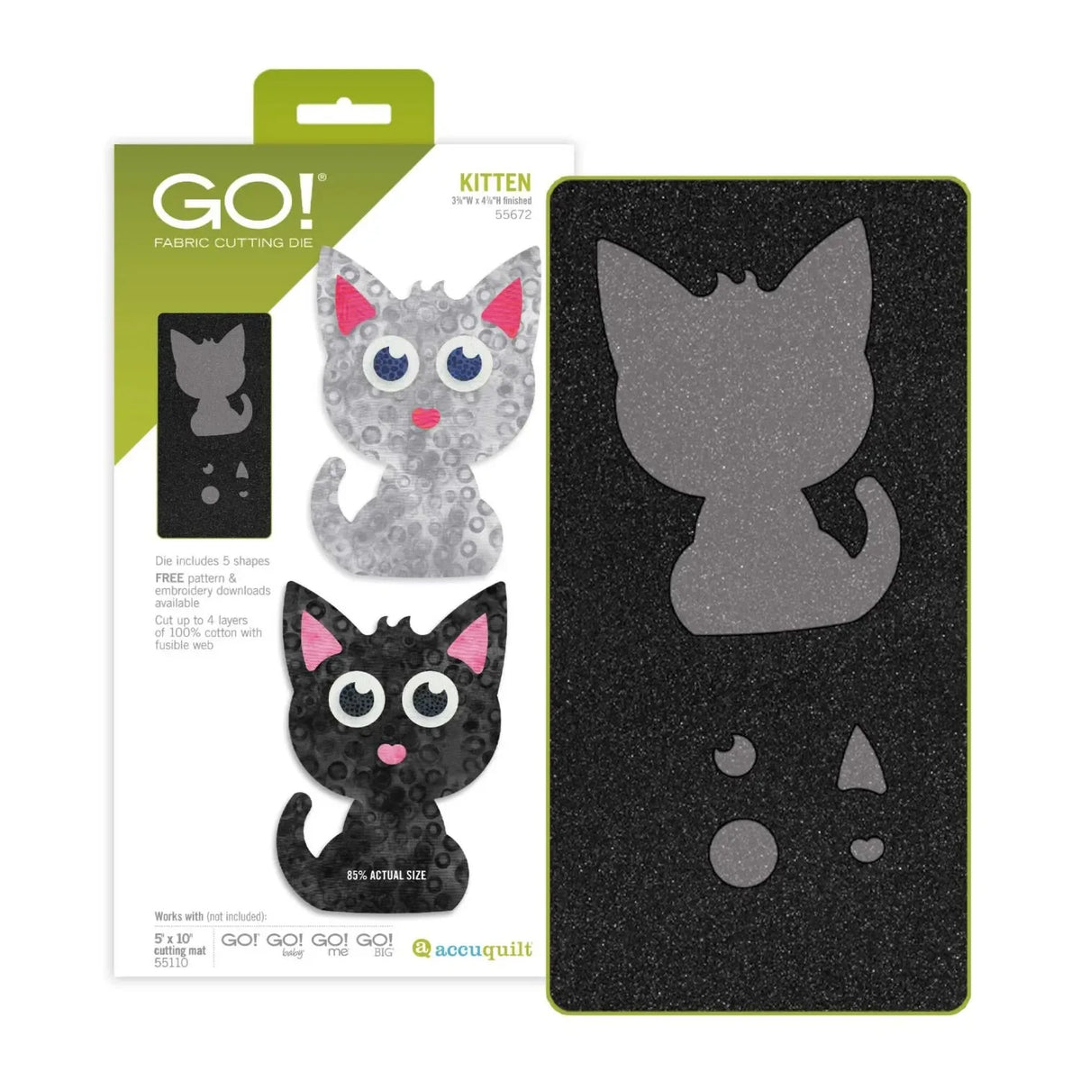 Accuquilt Go! Kitten Die 55672