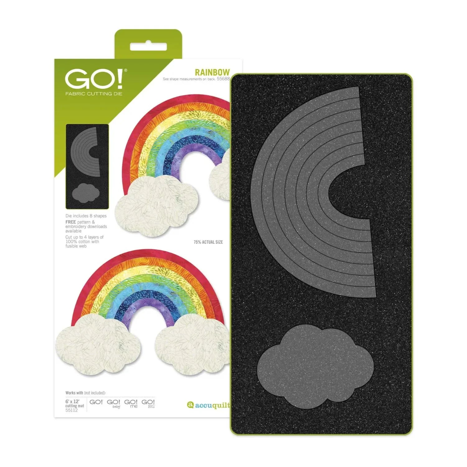 Accuquilt GO! Rainbow Die #55688