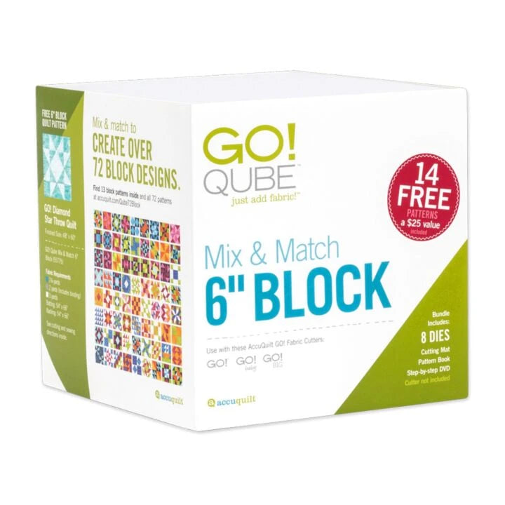 Accuquilt GO! Qube Mix & Match 6" Block #55775
