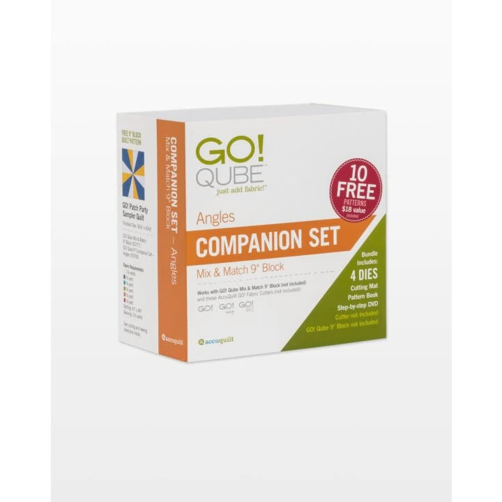 Accuquilt GO! Qube 9" Companion Set - Angles #55790