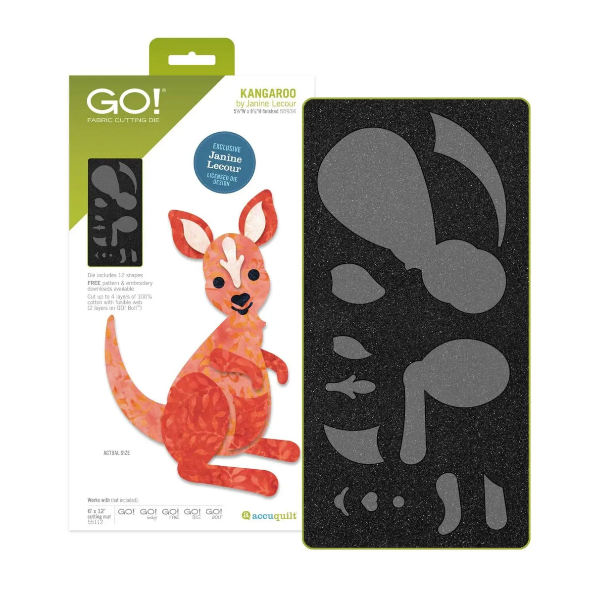 Accuquilt GO! Kangaroo Die #55934