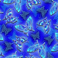 ASIAN GARDENS BUTTERFLY BLUE OA-596642