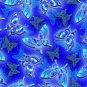 ASIAN GARDENS BUTTERFLY BLUE OA-596642