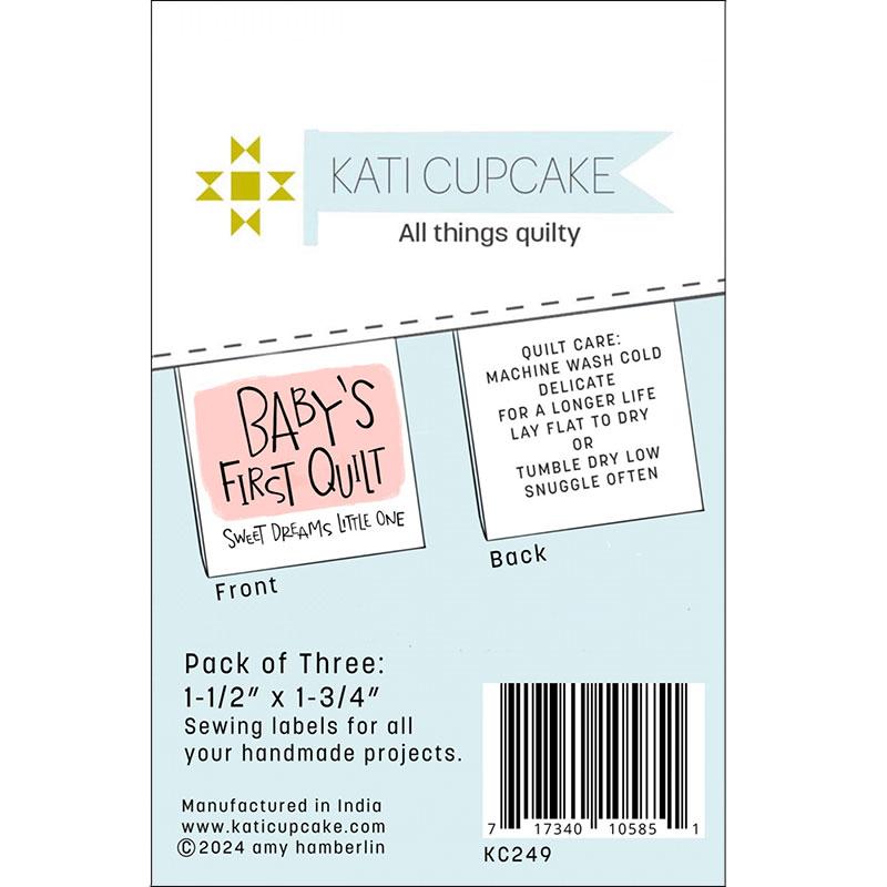 Sew in Labels Baby's Quilt Pink KC249 Kati Cupcake#1