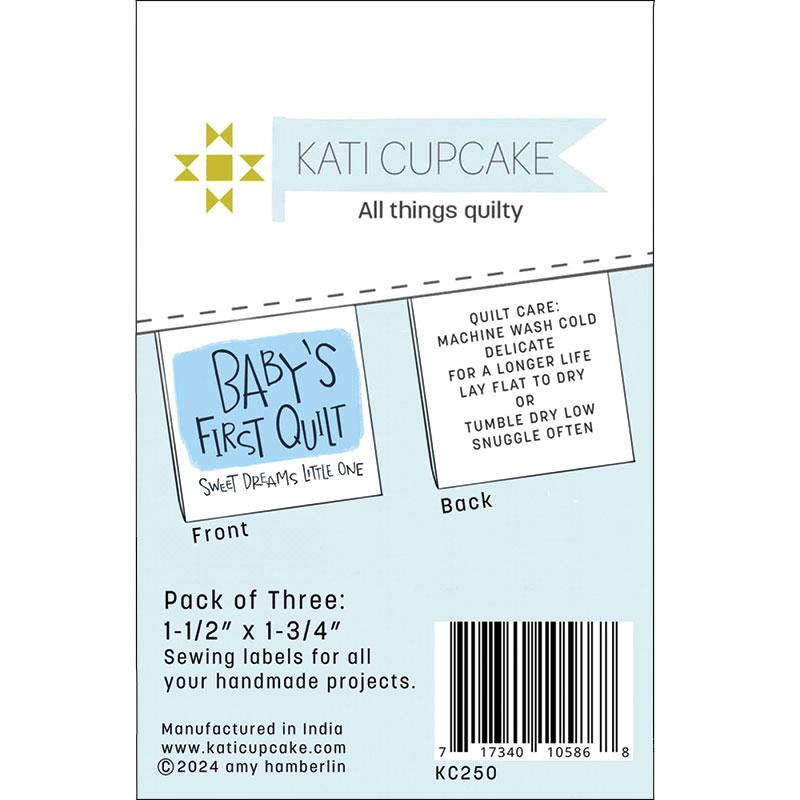Sew in Labels Baby's Quilt Blue KC250 Kati Cupcake#1