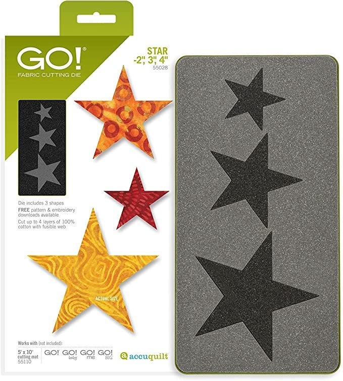 Accuquilt GO! Star-2" 3" 4" Die