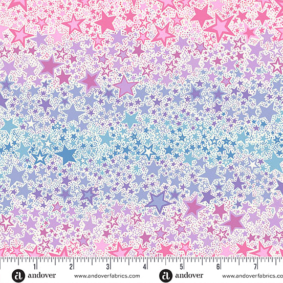 Dance Class by Makower UK Ombre Star Cream MU-247-Q