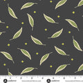 Andover Fabrics Green Leaves by Andover Fabrics Falling Leaves Black